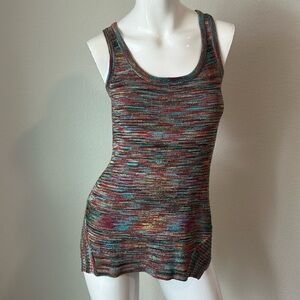 Gianni Bini women’s sleeveless sweater multicolored pattern Size S
